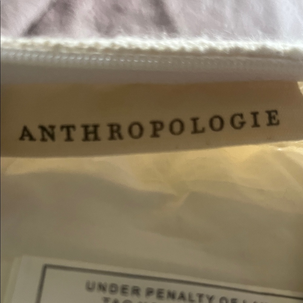 Anthropologie textured Cream and Tan Accent Pillow pre owned great condition - Picture 8 of 10